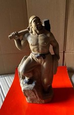 Statua Vintage in terracotta artigianato Orientale  Cina ,Spaccapietre