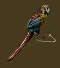 Pappagallo L’ara Animale Da Presepe Parrot Scena Orientali Eastern 11 Cm