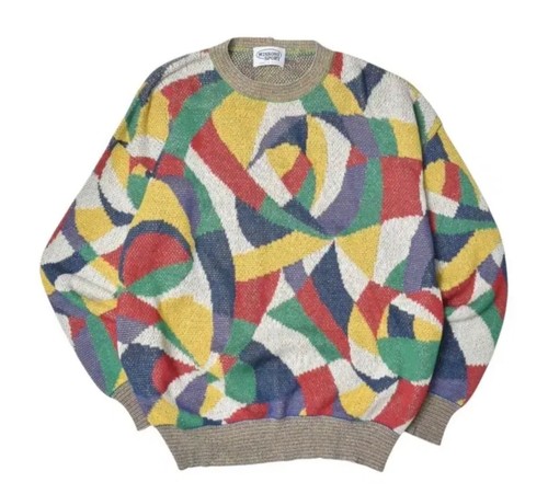 Maglione maglia geometrica