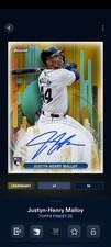 SCHEDA DIGITALE. Carta digitale autografata LEGENDARY Topps Bunt Justin Henry Malloy
