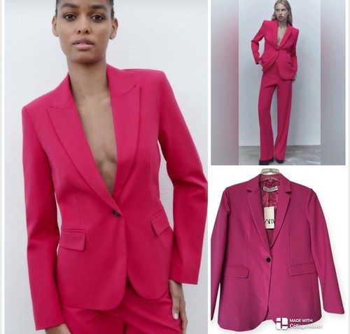 Blazer zara rosa - blazer,