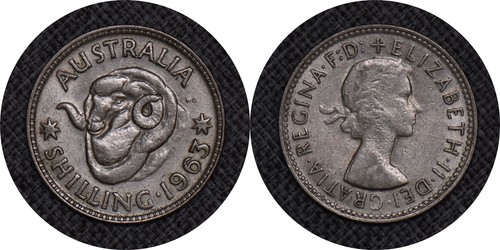 Australia 1963 uno scellino - australia,