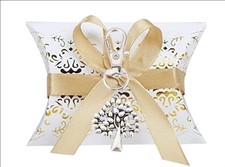 lotto 12 pezzi scatola matrimonio sposi Portachuavi Albero Della Vita segnaposto