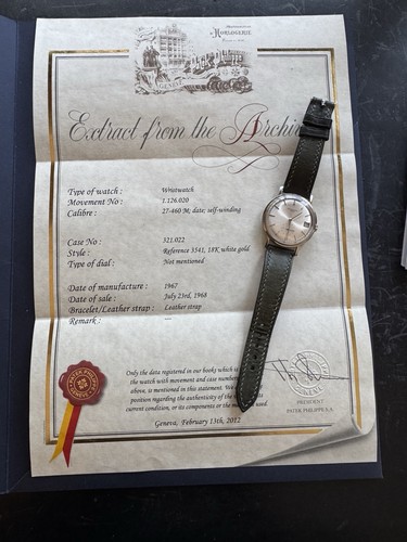 Patek philippe 1967 ref 3541 - patek,