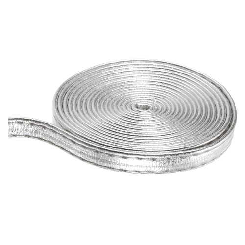 Silver leather strap - 6mm, 5m