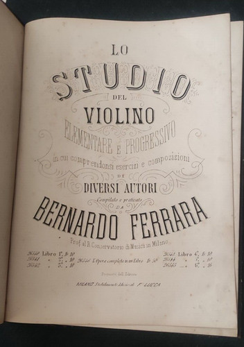 Studio del violino - del, bernardo