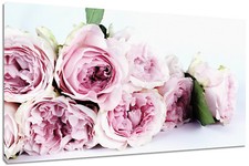 Quadro Moderno Arredamento Fiori Peonie Rosa Natura Arredo Casa Stampa su Tela