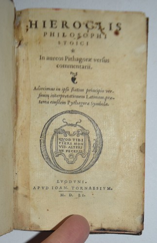 Hierocles ediz 1551 - hierocles, –