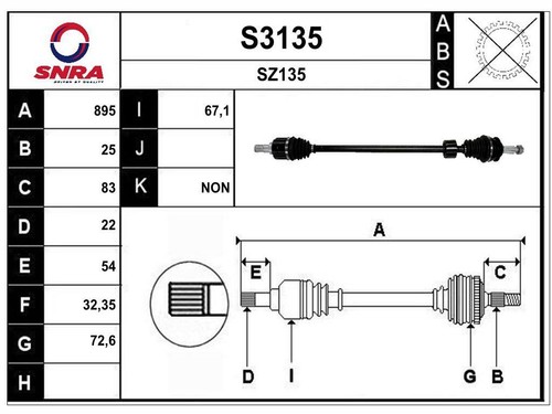 Albero motore suzuki swift iii - suzuki,