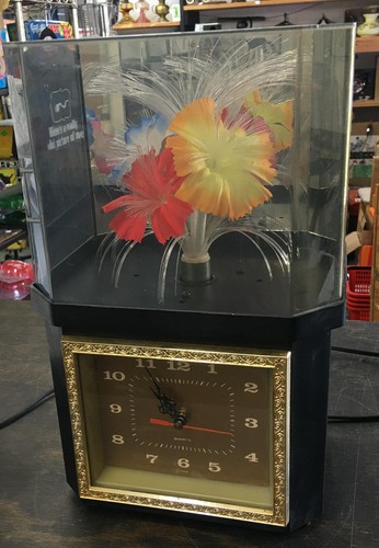 Lampada orologio fiore