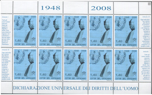 2008 vaticano minifoglio - minifoglio,