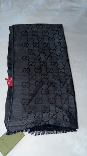 Sciarpa gucci nera jacquard - sciarpa,