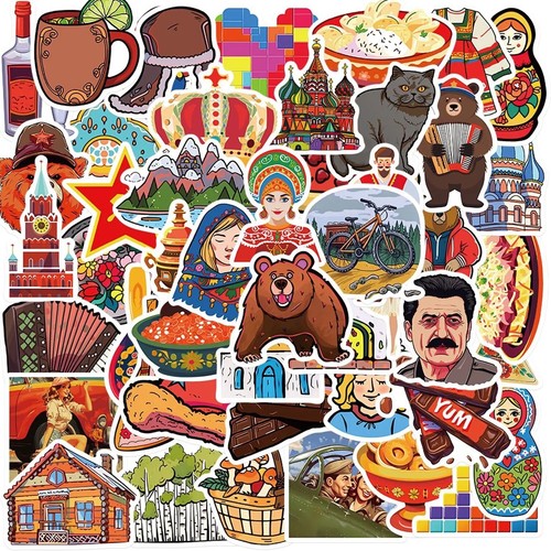 Adesivi cultura russa urss - adesivi,