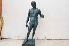 Statua in bronzo Ares Borghese - statuina guerriero - scultura classica - antica