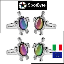 Anello Donna Regolabile Monile Cambia Colore Temperatura Tartaruga