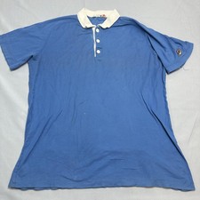 Polo Fila vintage uomo XL blu