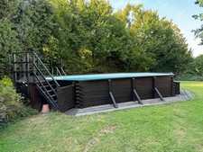 Piscina in legno fuoriterra