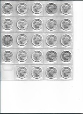 ITALIA LOTTO DI 24 MONETE IN ARGENTO DA LIRE 500 FDC VIRGILIO