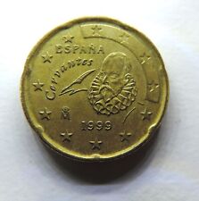 20 CENT EURO | SPAGNA | PRIMA SERIE |  MIGUEL DE CERVANTES | 1999!