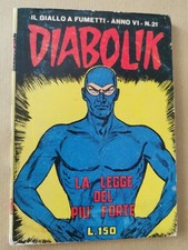 DIABOLIK ANNO VI N. 21 - ORIGINALE - BUONO 