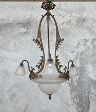 Lampadario Epoca Art Nouveau