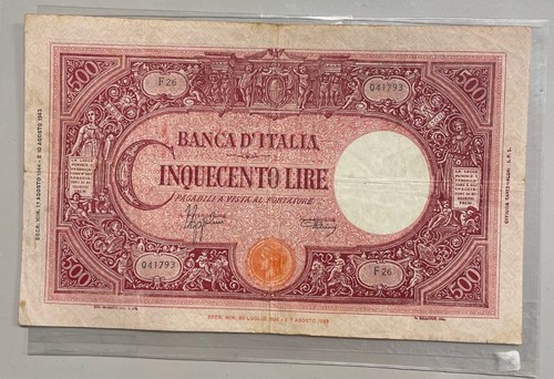 Banca italia banconota - d'italia,