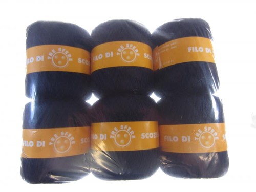 Gomitoli 100 cotone blu notte - 100%,