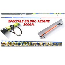 CANNA DA PESCA PER SILURO MT 2,70 AZIONE 300 GR. CANNE DA SILURO CARPA STORIONE
