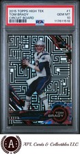 2015 Topps High Tek #1 Tom Brady circuito stampato PSA 10