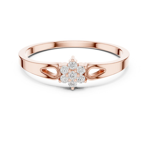 Anello con diamanti - , naturali
