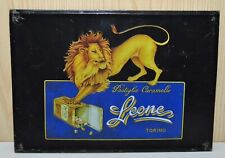 Pastiglie Caramelle Leone pubblicità vintage targa insegna metallo replica