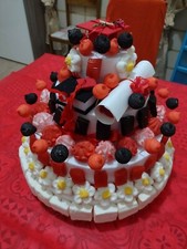Composizione torta bouquet - composizione,