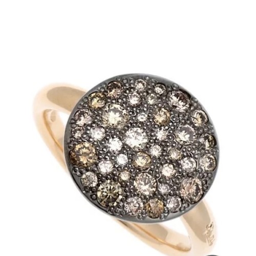 Pomellato sabbia pavé - pavé, anello