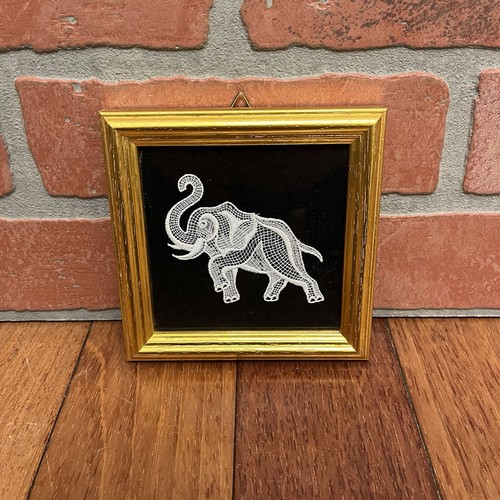 Elefante ricamo vintage filo