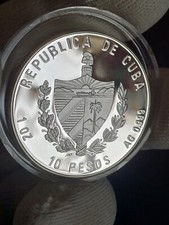 Rare silver coin pesos - silver,