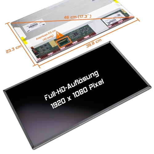 Led display matt - 17,3",