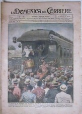 LA DOMENICA DEL CORRIERE N.34 19/8/1928- VILLEGGIATURA BALILLA/ LA RADIO..