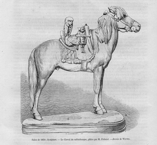 Stampa antica cavallo - cavallo, di