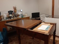 Tavolo inizio 900 90×90 allungabile 180x90 apribile con porta oggetti