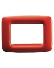 Placca 3 Posti Rosso Geranio Playbus Young ( GEWISS cod. GW32343 )