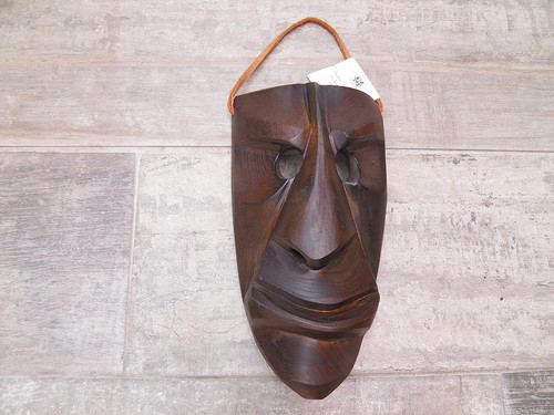 Maschera legno mamuthones - legno,