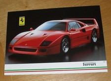 Brochure Ferrari 1988-1989 F40