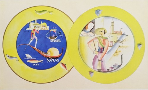 Antica stampa colori 1918 - antica,