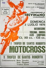 z26 manifesto Motocross Trevinano 1978 trofeo moto club Viterbo Desantis Roberto