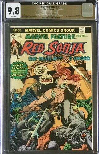 Marvel feature cgc 9 - marvel, 9.8