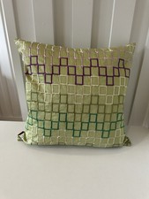Copricuscino Missoni Home Ricamato Verde 16" Quadrato 1 Disponibile