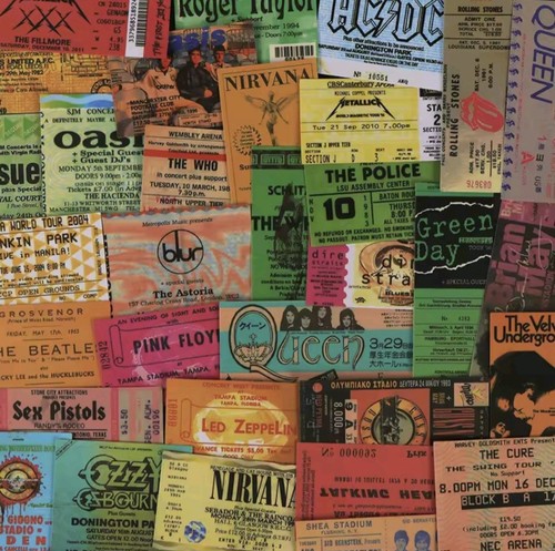43x biglietti concerto - , retrò