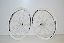 Ruote o cerchi fixed single speed scatto fisso bianche da 40mm alluminio 1v pers