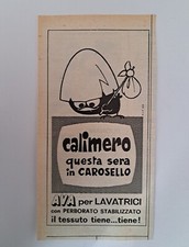 PUBBLICITA' - ADVERTISING DETERSIVO AVA  "CALIMERO" del 1969  cm 10,5 x 20