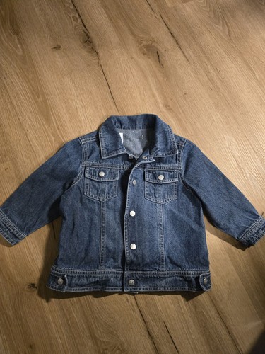 Giacca jeans bambino blu scuro